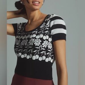 Anthropologie Maeve Trixie Sweater Tee Size M